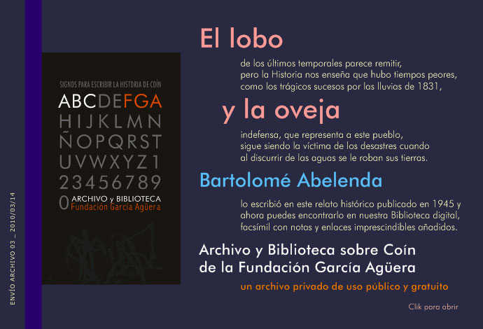 Archivo Fundaci&oacute;n Garc&iacute;a Ag&uuml;era - Avance 03