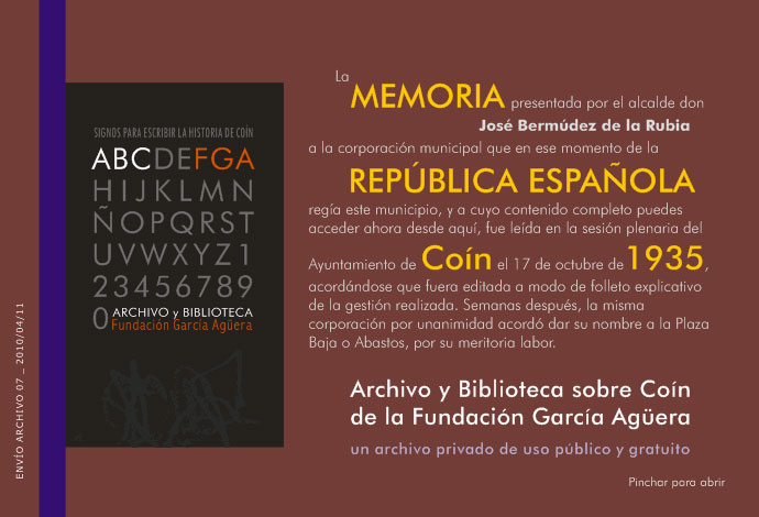 Archivo Fundaci&oacute;n Garc&iacute;a Ag&uuml;era - Avance 06